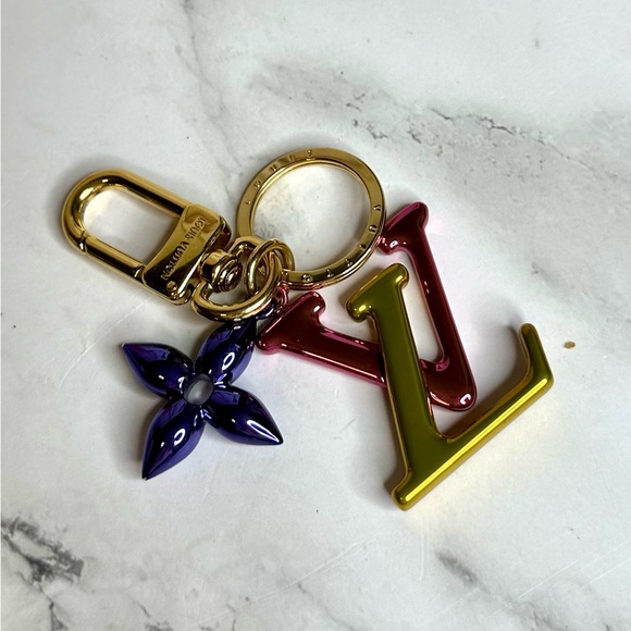 EUC Louis Vuitton Multicolor New Wave Bag Charm Key Holder - Picture 6 of 17